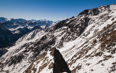 Stelvio Ulusal Parkı 'nın güzel manzarası