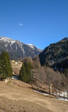 Stelvio Ulusal Parkı 'nın güzel manzarası
