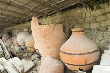 Antik amfora eski şehir hersones içinde