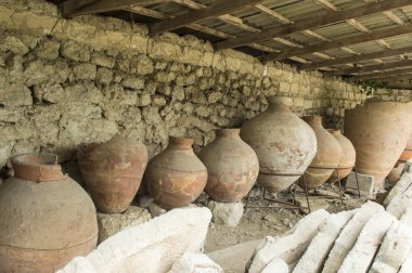 Antik amfora eski şehir hersones içinde