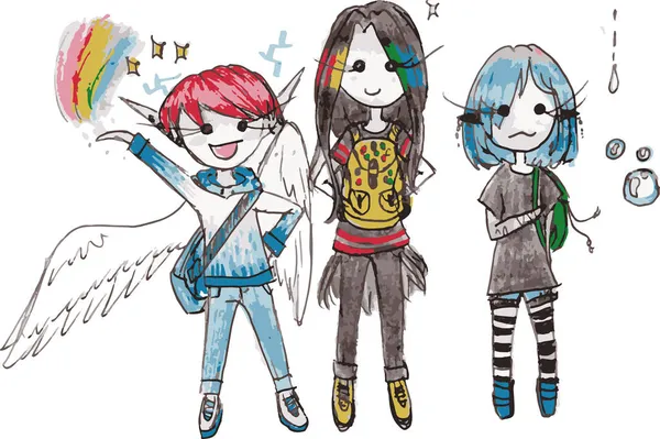 Çizgi film karakterleriyle yazdır