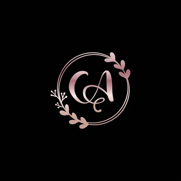 Letter Flower Logo Design Beauty Logo — Archivo Imágenes Vectoriales