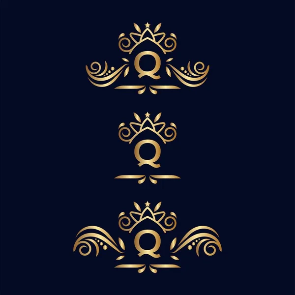 Royal Luxury Ornate Logo Dopis — Stockový vektor