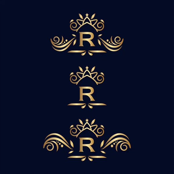 Royal Luxury Ornate Logo Літер — стоковий вектор