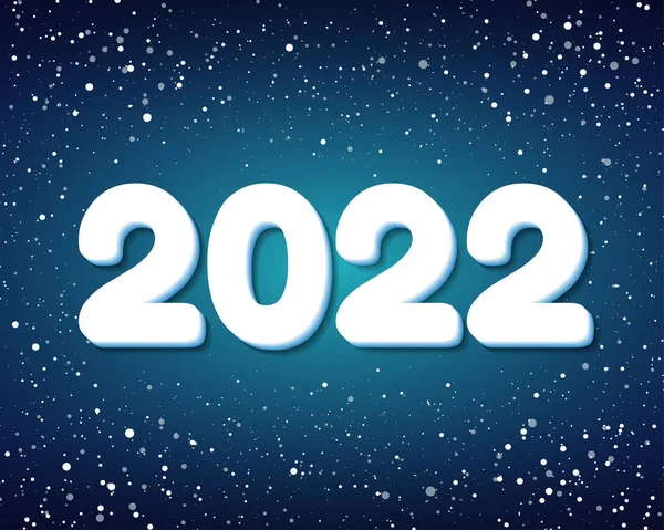 2022 Рік Щасливий Новий Рік Номери Стилю Векторні Лінійні Числа — стоковий вектор