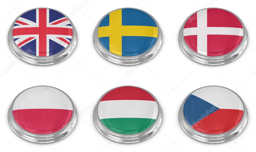 Nation flag icon set