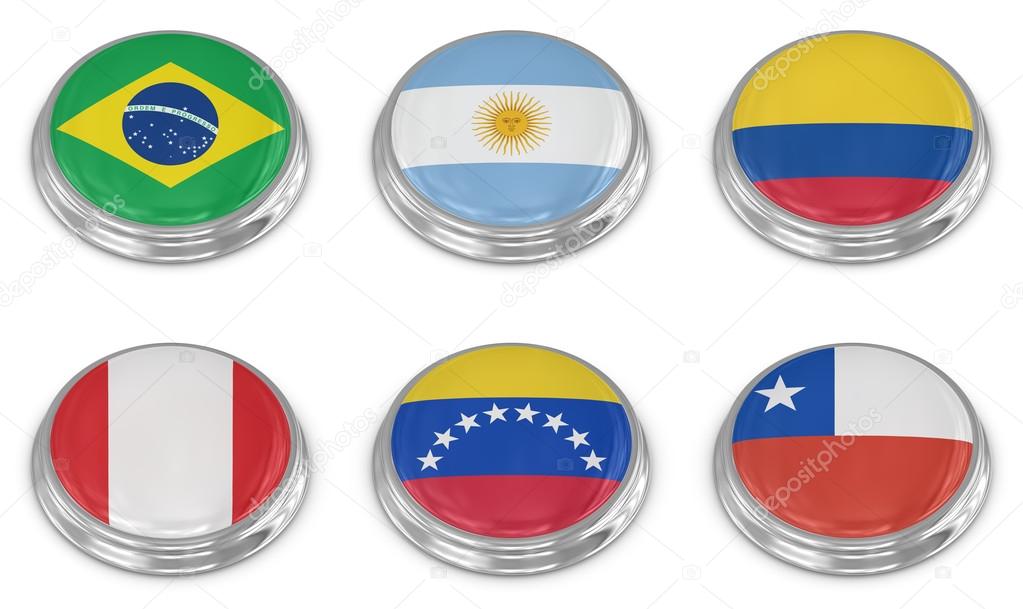 Nation flag icon set