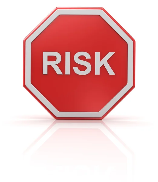 Risk road sign — Stock Photo, Image