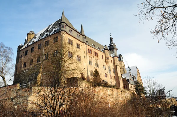 Schloss in marburg, deutschland lizenzfreie Stockbilder