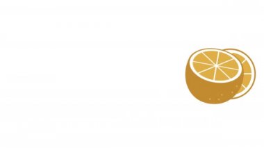 Ekşi ve yüksek C vitamini içeren sarı limonlu bir meyve videosu.