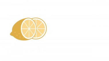 Ekşi ve yüksek C vitamini içeren sarı limonlu bir meyve videosu.