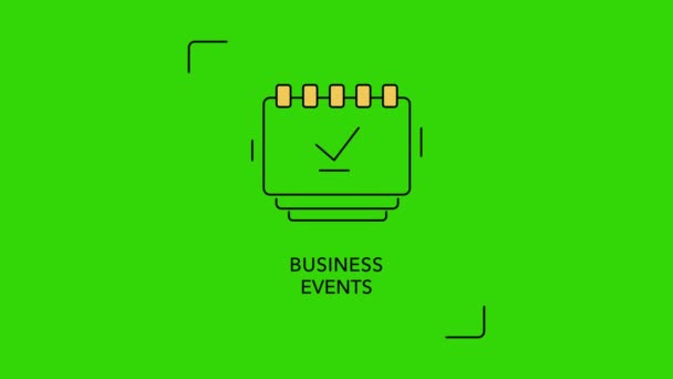 4k video de eventos empresariales diseño de fondo. — Vídeo de stock