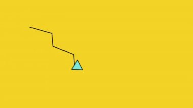 Düz dizayn edilmiş okun 4k videosu.