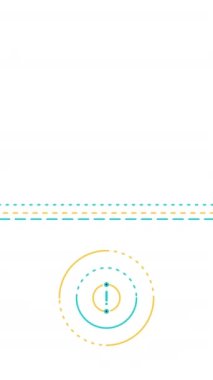 Beyaz arkaplanda çizgi film ayarları simgesinin dikey videosu.