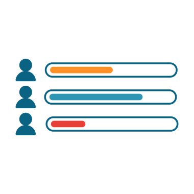 Beyaz arkaplanda çizgi film seçim simgelerinin vektör illüstrasyonu.