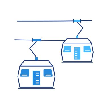 Beyaz arkaplanda çizgi film arabasının vektör illüstrasyonu.