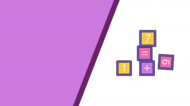 Sayılı karikatür küplerinin 4k videosu.