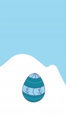 Paskalya yumurtası dizaynının 4k dikey videosu. Paskalya yumurtası kavramı.