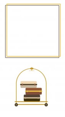 Beyaz arka planda üç bavulun 4k dikey videosu. Seyahat kavramı.