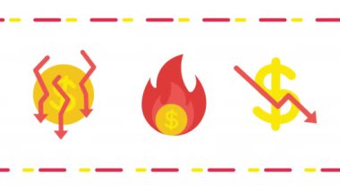 Beyaz arka planda doların devatülasyonunun 4k videosu. Para kavramı.