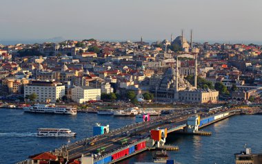 gün batımında İstanbul Panoraması