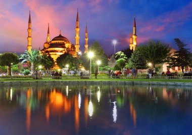 Blue mosque in Istanbul - Turkey clipart