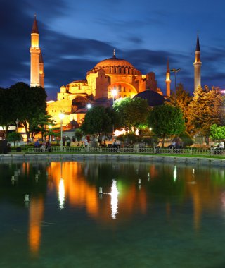 Aya Sofya yansıması - isntanbul, Türkiye ile