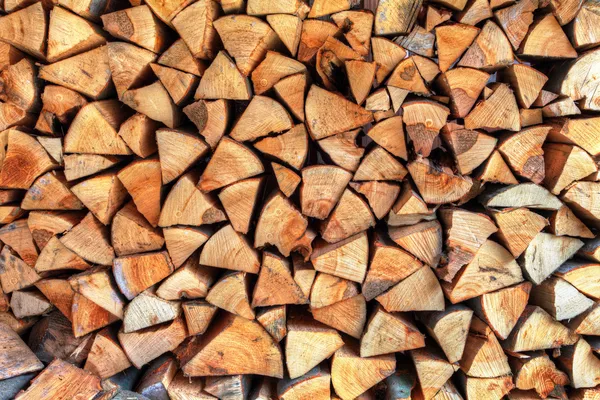 Pared de tronco de madera —  Fotos de Stock