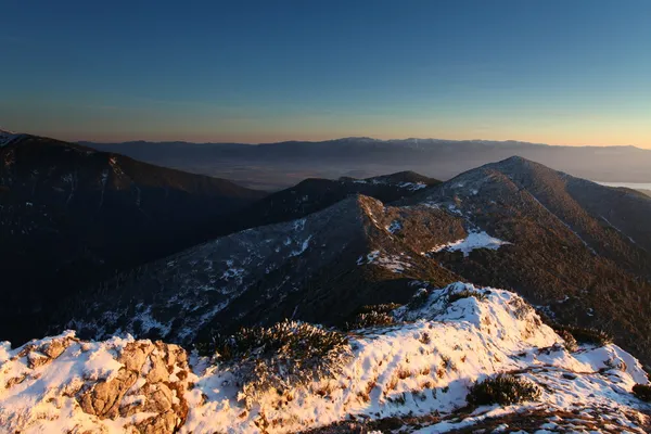 Tatra mountain günbatımında - Batı tatras, rohace — Stok fotoğraf