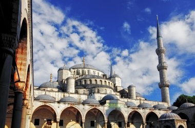 İstanbul 'daki mavi cami, hindi.