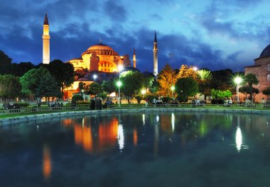 Cami İstanbul, Türkiye - Ayasofya sophia, gece
