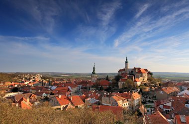 Nice historical castle in the czech republic - Mikulov clipart