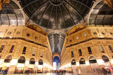 Galleria Vittorio Emanuele - Milan - Italy clipart