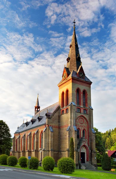 Güzel Katolik Kilisesi, Doğu Avrupa'da - Çek Cumhuriyeti — Stok fotoğraf