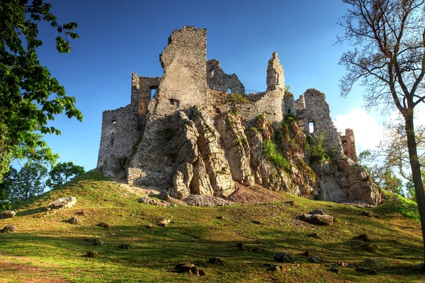 Fördärva av slottet hrusov — Stockfoto