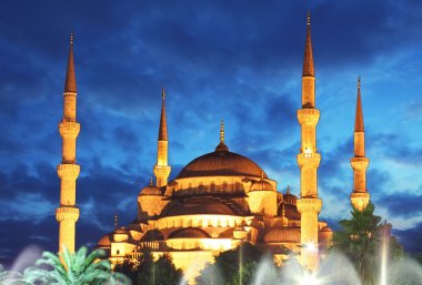 Geceleri Sultanahmet Camii-İstanbul - Türkiye