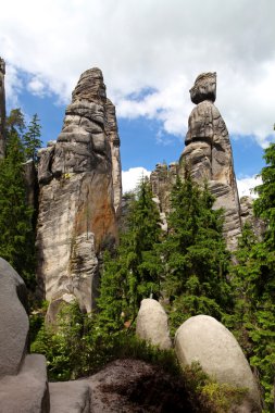 Başkan ve eşi, Adrszpach-teplice rocks, Çek Cumhuriyeti