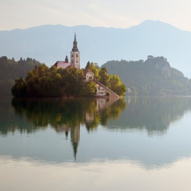 bir kilise Adası'lake bled Slovenya