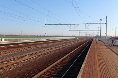 yolcu treni istasyonu tren ile