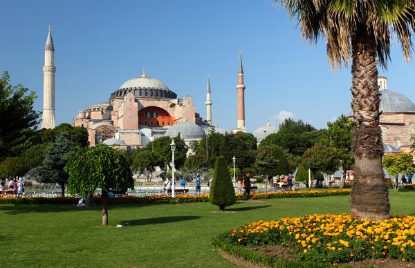 Hagia sophia is het beroemde historische gebouw van de istanbul. — Stockfoto