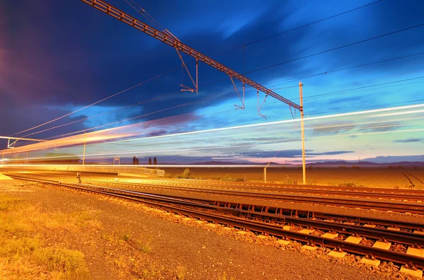 Yolcu treni istasyonu — Stok fotoğraf