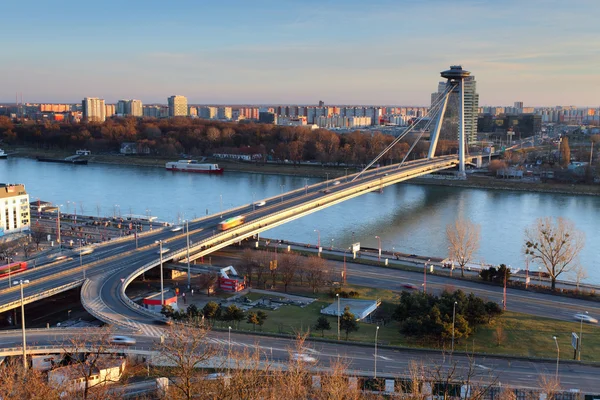 Bratislava panorama from castle — Stock Photo, Image