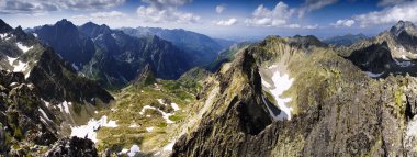 dağlar panorama - Slovakya tatras