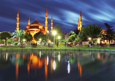 Blue mosque in Istanbul, Turkey clipart