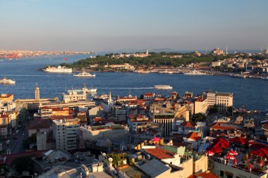 gün batımında İstanbul Panoraması