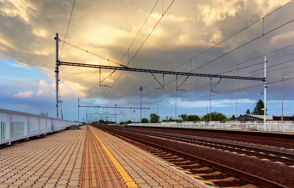 Ferrocarril - Ferrocarril — Foto de Stock