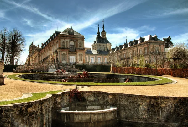 Estância termal histórica perto de Madrid La Granja de San Ildefonso Segovia Province — Fotografia de Stock