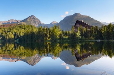 Slovakia Mountain Lake in Tatra - Strbske Pleso clipart