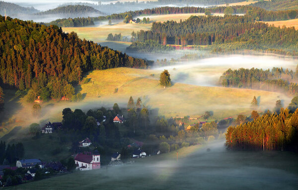 Houses in nature