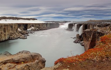 Selfoss şelale vatnajokull Milli Park, kuzeydoğu icelan